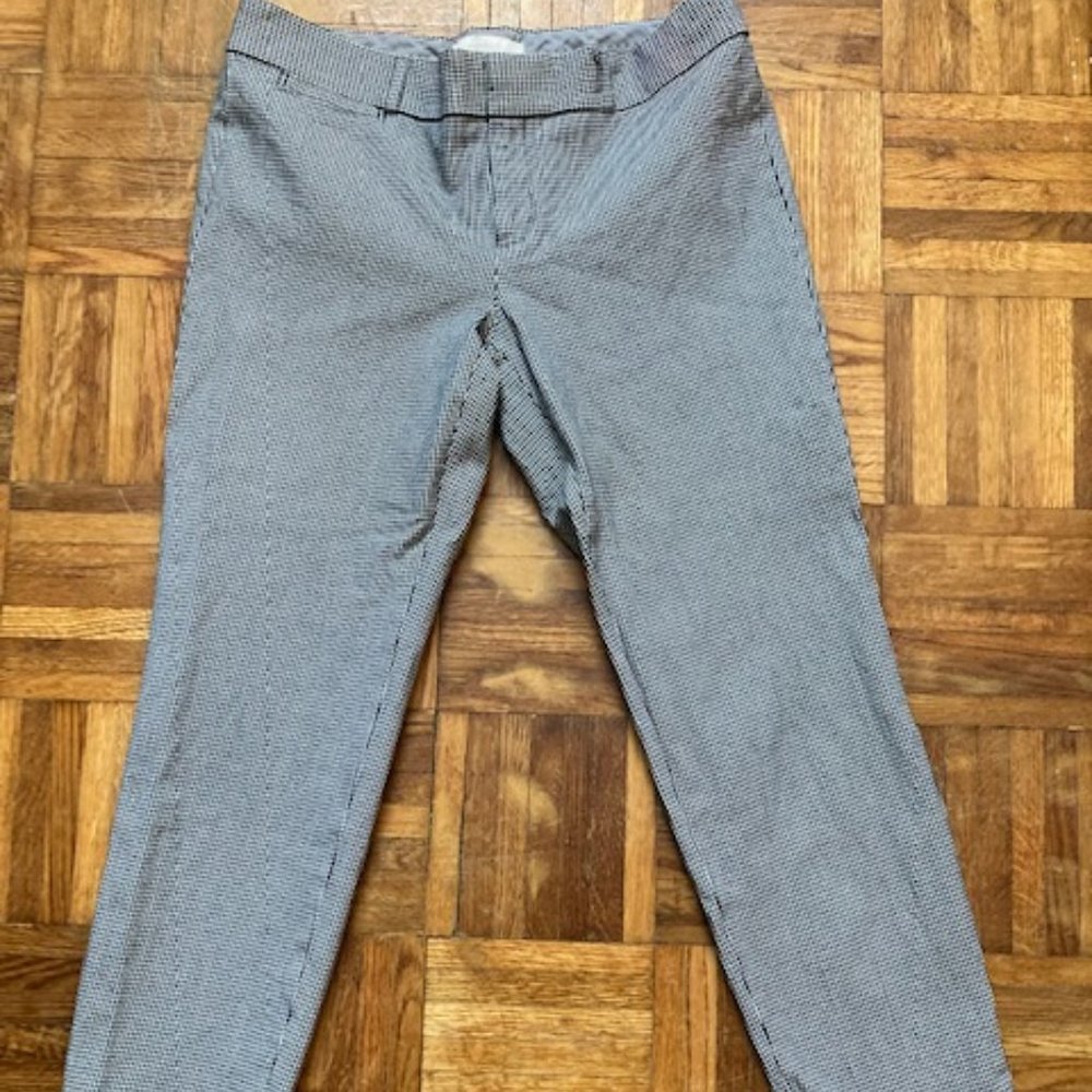 Banana Republic Sloan Fit Houndstooth Trousers Size 10